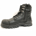 High Quality CE Industrial Leather Steel Toe Brand Safety Shoes Work Men's Boots Safety Shoes